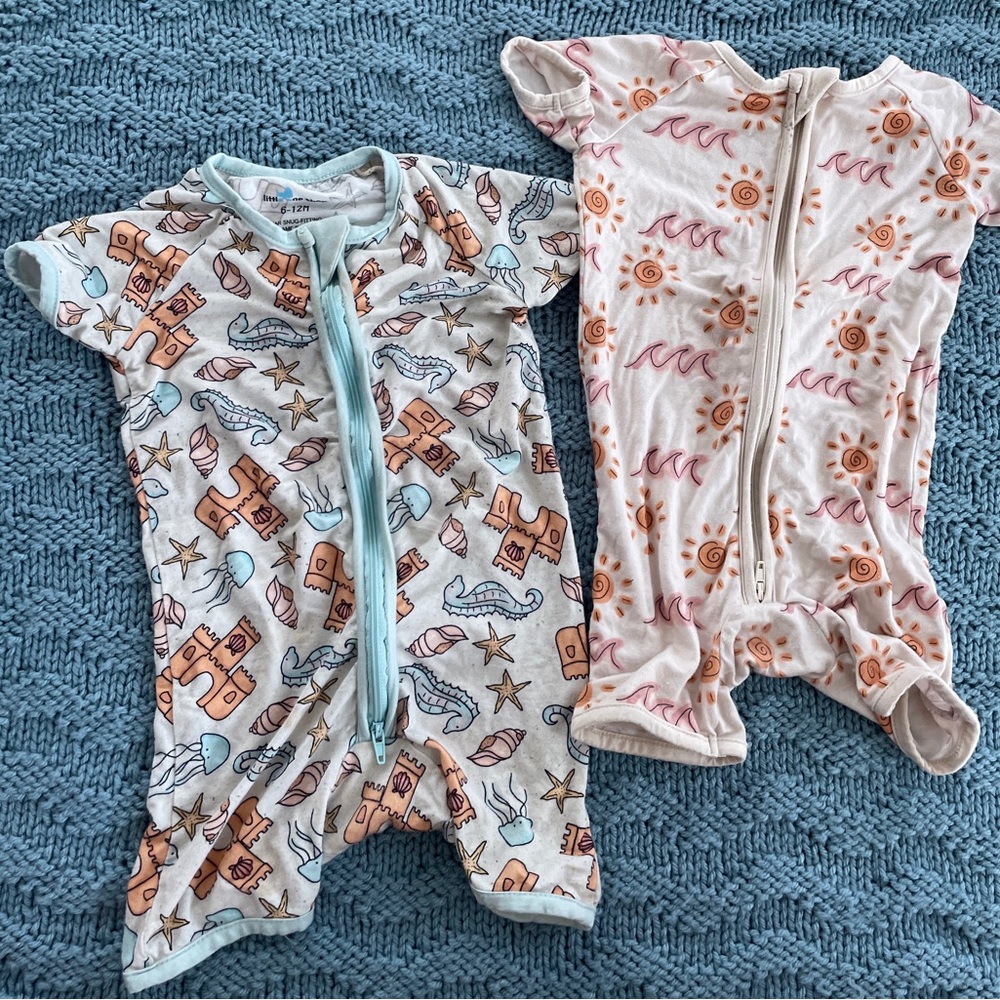 Set of 2 Little Ones Shop Co. Shorty Rompers
